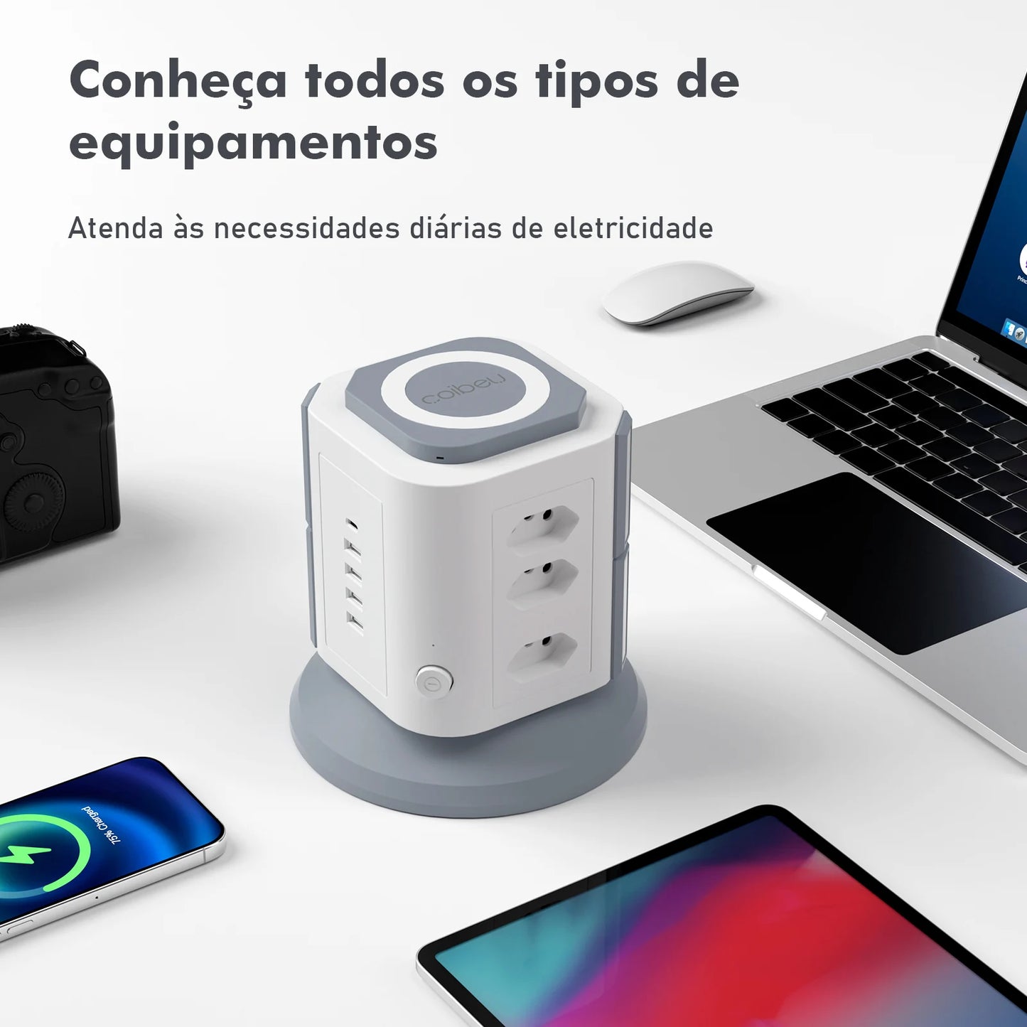 Filtro de Linha Vertical com USB - 2200W