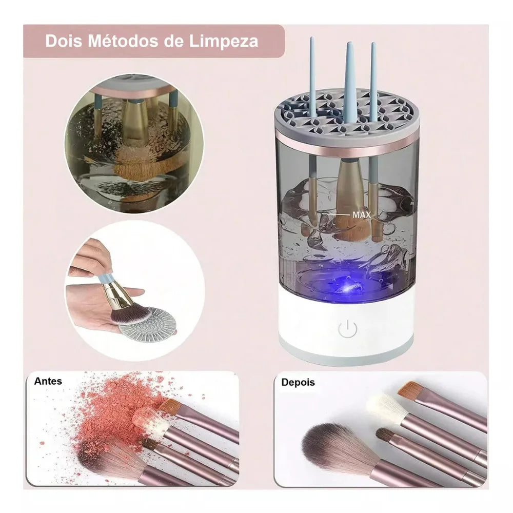 Limpador Elétrico de Pincéis USB – Limpeza Rápida e Eficiente