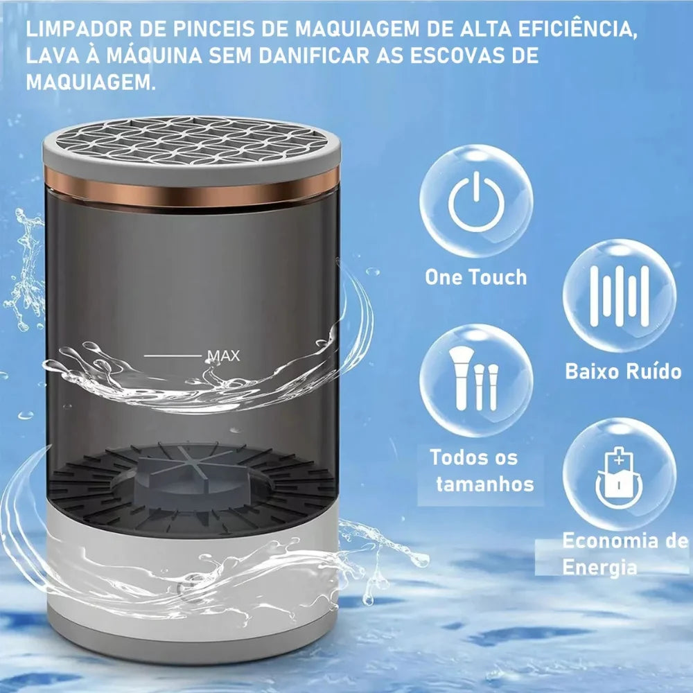 Limpador Elétrico de Pincéis USB – Limpeza Rápida e Eficiente