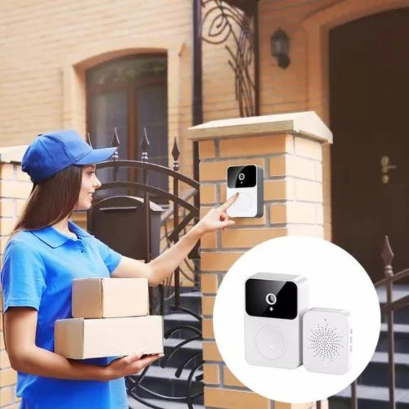 Campainha Com Câmera Sem Fio Wi-Fi HD - Portaria eletrônica - Vitrine Pop