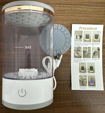 Limpador Elétrico de Pincéis USB – Limpeza Rápida e Eficiente